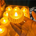 LED Shadow Tealight Candle – Flameless Decorative Diya for Festivals & Home Décor - The Gears