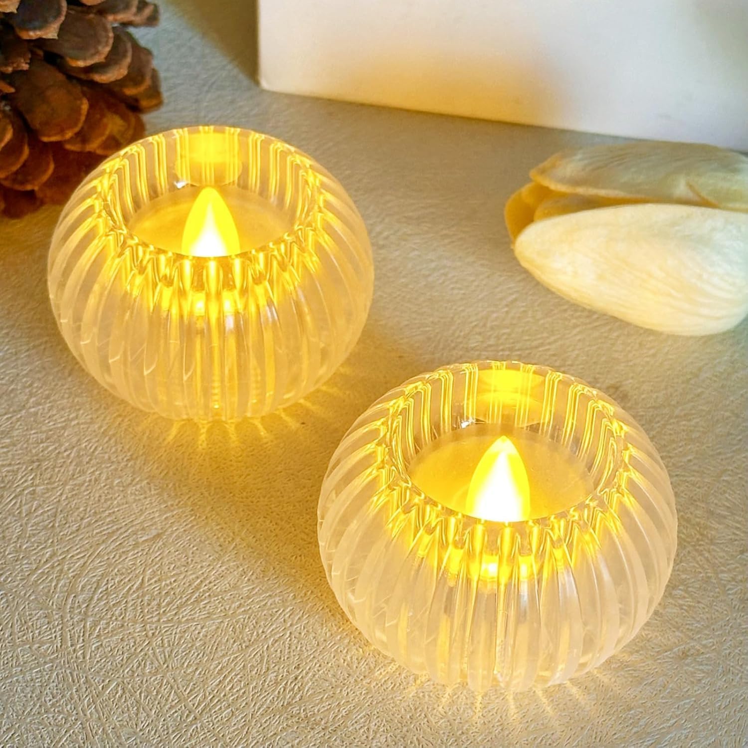 LED Shadow Tealight Candle – Flameless Decorative Diya for Festivals & Home Décor - The Gears