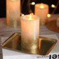 LED Tea Light Candles | Glitter Gold Base Flameless, Smokeless, Unscented | for Gifting, Home Decor, Room Decoration Lights, Balcony & Festival, Diwali, Christmas Decoration Item - The Gears