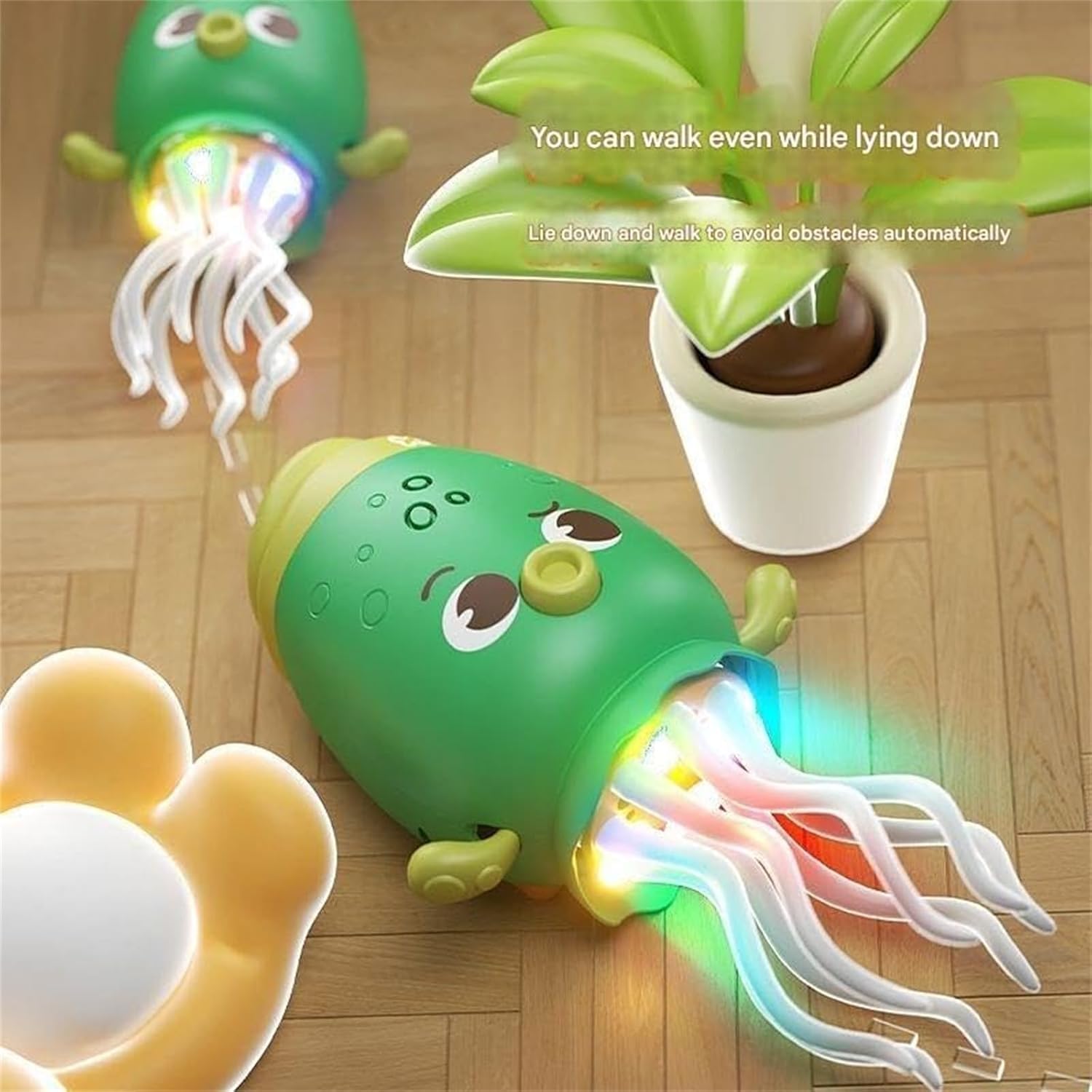 Light - Up Dancing Jellyfish Octopus 🐙 | Musical 360° Rotating Toy (Random Colour) - The Gears