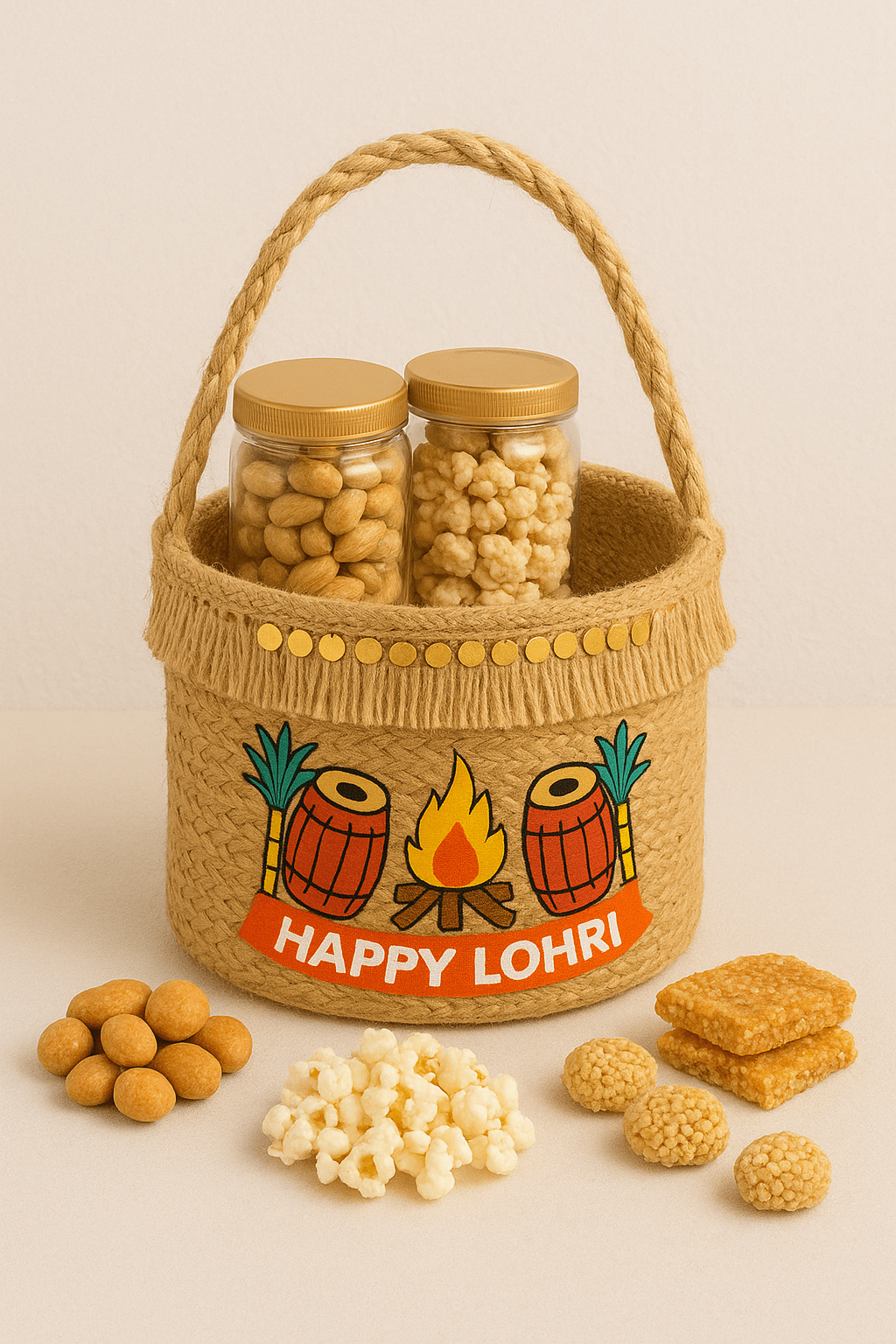 Lohri Jute Hamper - The Gears