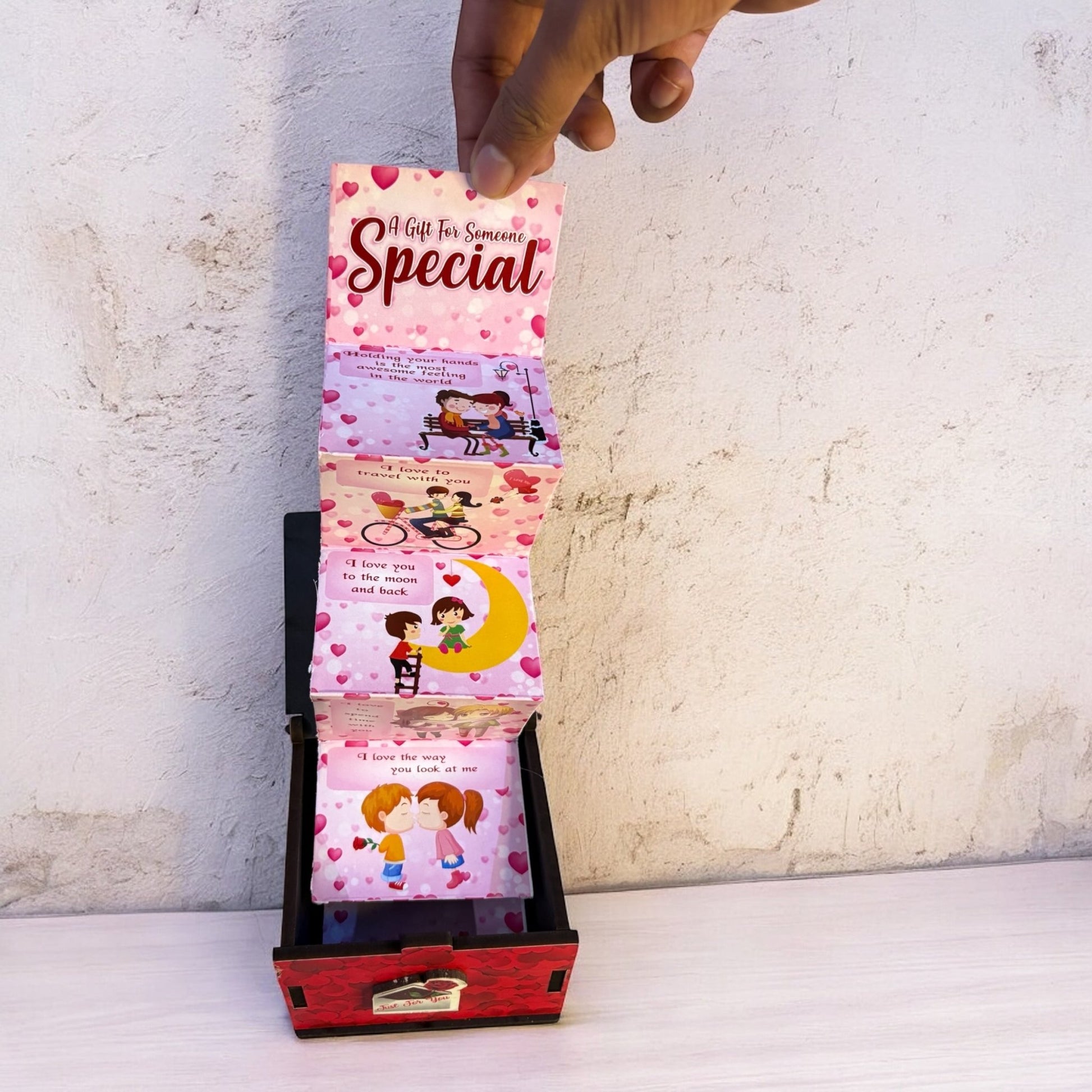 Love Message Wooden Box | Romantic Valentine Gift 🪵💌 - The Gears