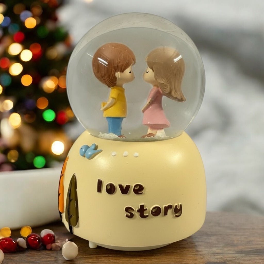 💕 Love Theme Musical Snow Globe | Valentine’s Day Gift ❄️🎶 - The Gears