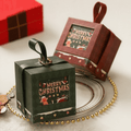 Luxury Christmas Gift Box Packaging with Handle - The Gears