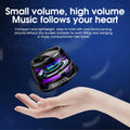 Magnetic Mini Bluetooth Speaker with RGB Lights & Phone Holder - The Gears
