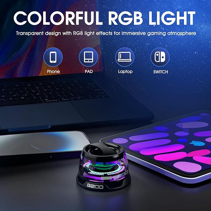 Magnetic Mini Bluetooth Speaker with RGB Lights & Phone Holder - The Gears