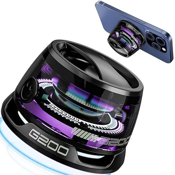 Magnetic Mini Bluetooth Speaker with RGB Lights & Phone Holder - The Gears