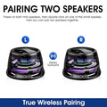 Magnetic Mini Bluetooth Speaker with RGB Lights & Phone Holder - The Gears