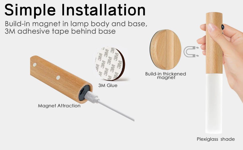 Magnetic Wall Lamp with Motion Sensor - The Gears