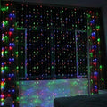 Multicolor Waterfall Curtain String Lights - 180 LEDs, 8 Modes, 10x10 Feet, 3 Mtr - The Gears