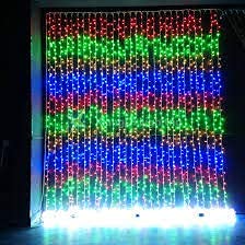 Multicolor Waterfall Curtain String Lights - 180 LEDs, 8 Modes, 10x10 Feet, 3 Mtr - The Gears