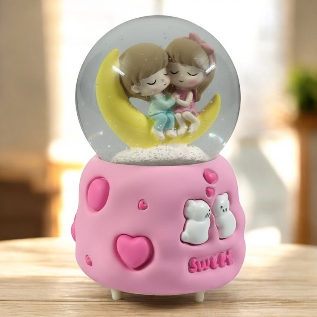 💕 Musical Love Snow Globe | Automated Snow Effect Valentine Gift ❄️🎶💝 - The Gears