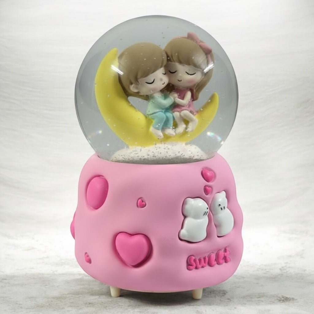 💕 Musical Love Snow Globe | Automated Snow Effect Valentine Gift ❄️🎶💝 - The Gears