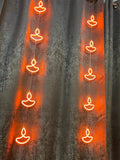 Neon Light Diya Toran - 5 - Diya Festive Decoration for Diwali, Navratri & More! - The Gears