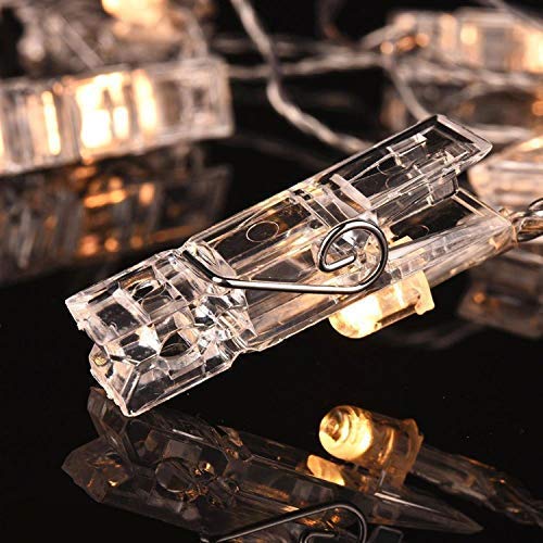 Photo Clip LED String Lights (20 Warm White Bulbs with Clips) - The Gears