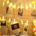 Photo Clip LED String Lights (20 Warm White Bulbs with Clips) - The Gears