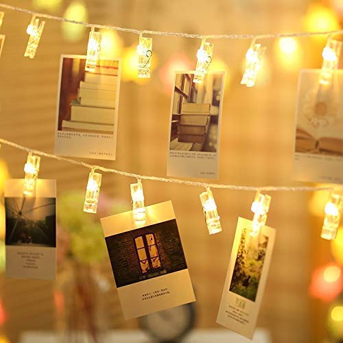 Photo Clip LED String Lights (20 Warm White Bulbs with Clips) - The Gears