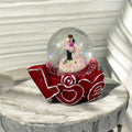 Polyresin Love Figurine Showpiece with Light | Manual Snow Globe ❄️✨ - The Gears