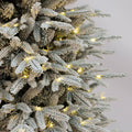 Pre - Lit Snow Flocked Pop - Up Christmas Tree - The Gears