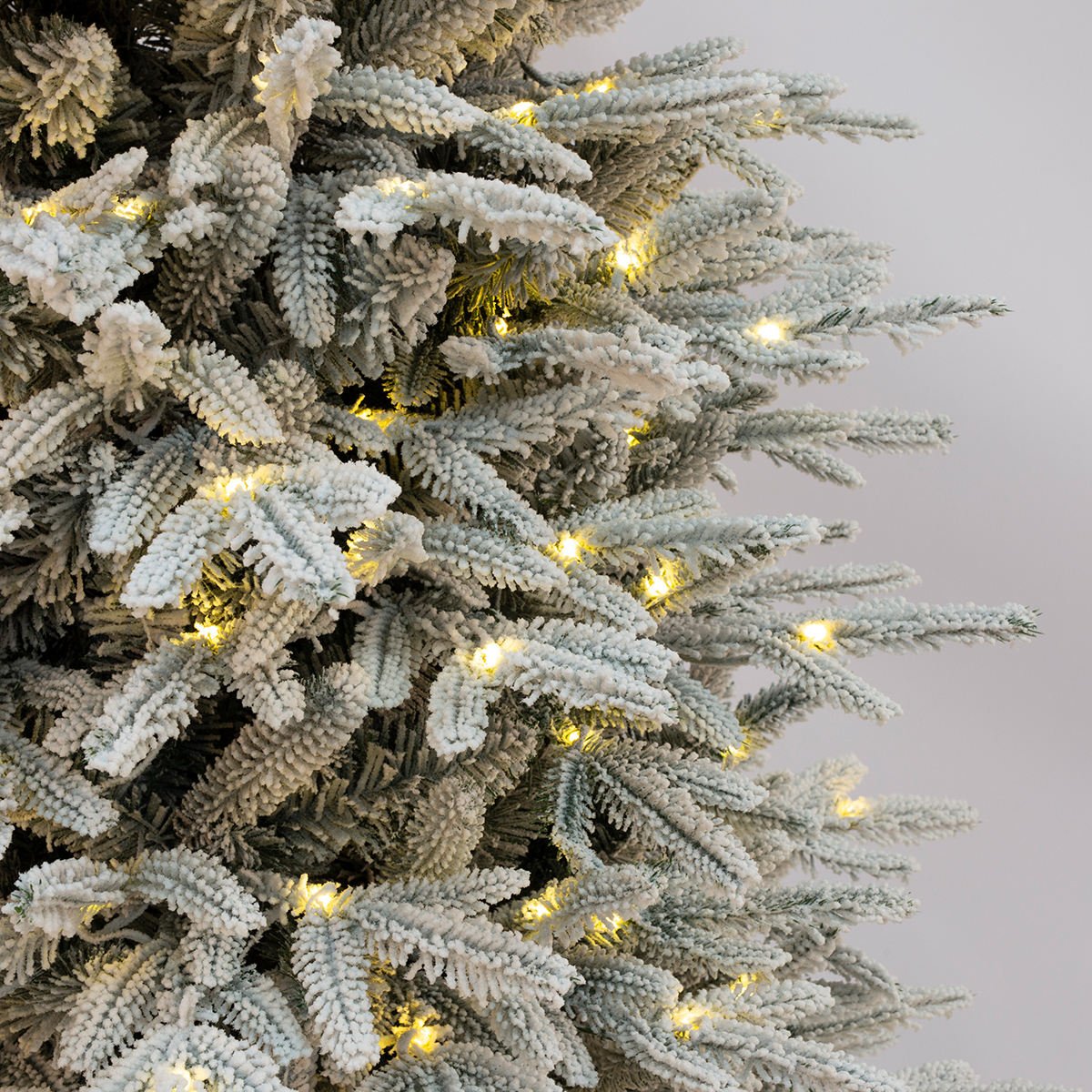 Pre - Lit Snow Flocked Pop - Up Christmas Tree - The Gears