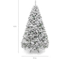 Pre - Lit Snow Flocked Pop - Up Christmas Tree - The Gears