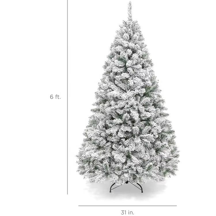 Pre - Lit Snow Flocked Pop - Up Christmas Tree - The Gears