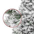 Pre - Lit Snow Flocked Pop - Up Christmas Tree - The Gears