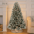 Pre - Lit Snow Flocked Pop - Up Christmas Tree - The Gears