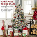 Pre - Lit Snow Flocked Pop - Up Christmas Tree - The Gears