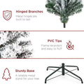 Pre - Lit Snow Flocked Pop - Up Christmas Tree - The Gears