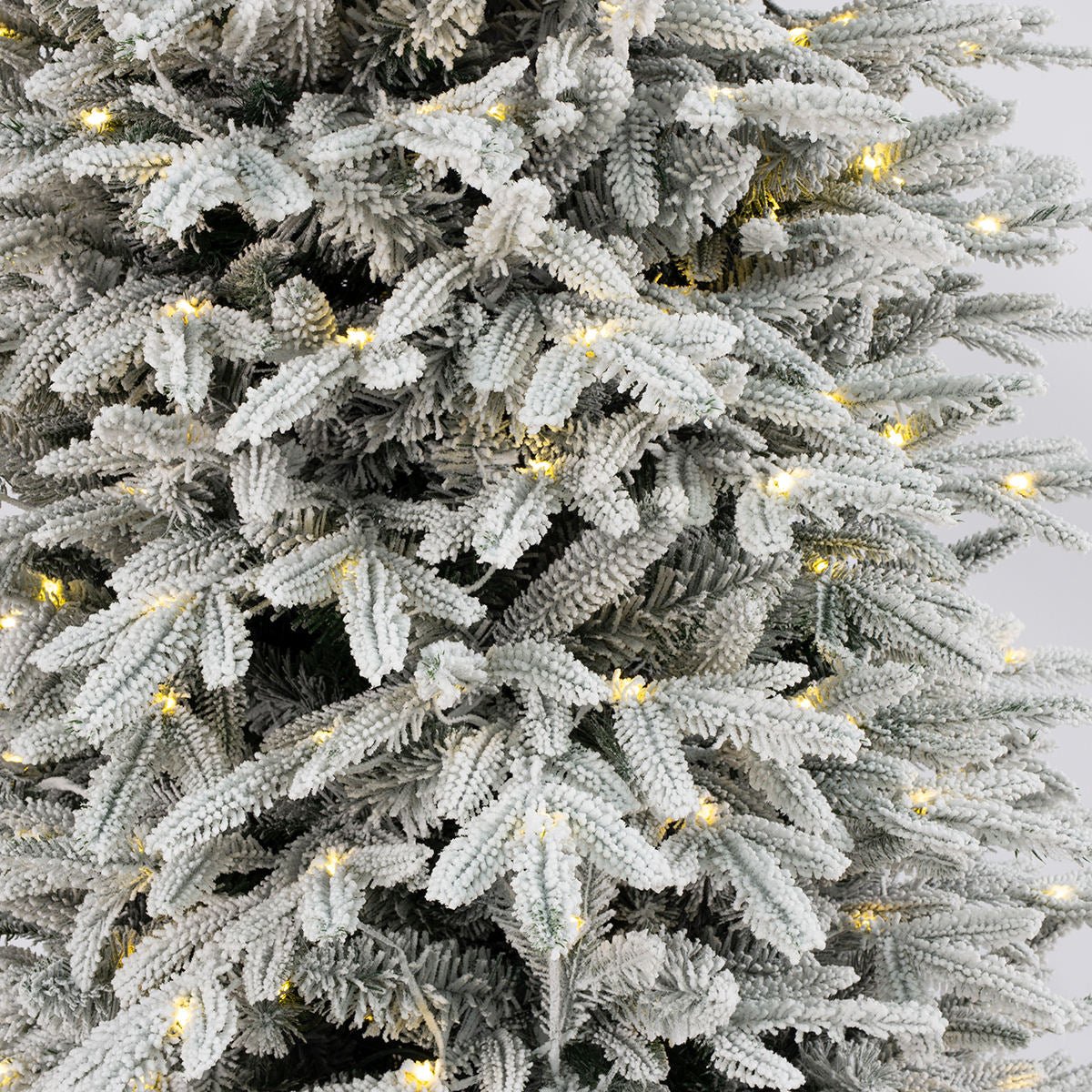 Pre - Lit Snow Flocked Pop - Up Christmas Tree - The Gears