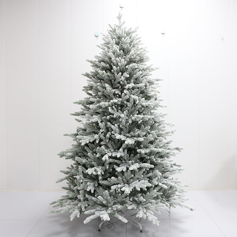 Pre - Lit Snow Flocked Pop - Up Christmas Tree - The Gears