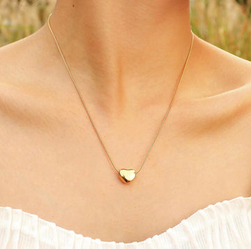 Premium Heart Shape Necklace – Anti - Tarnish | Daily Wear | Elegant & Lightweight - The Gears