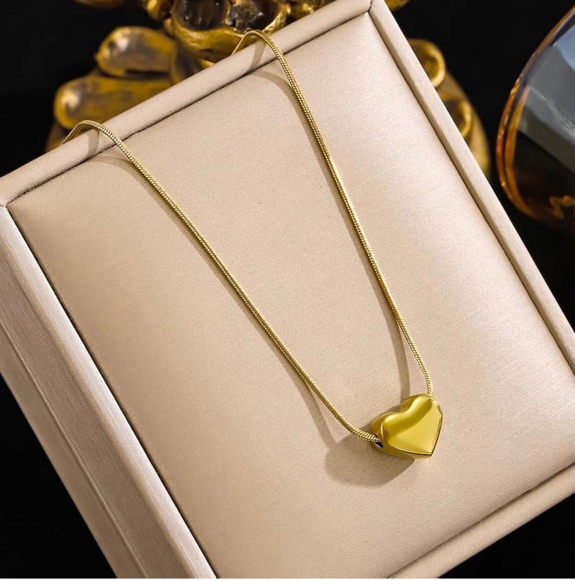 Premium Heart Shape Necklace – Anti - Tarnish | Daily Wear | Elegant & Lightweight - The Gears