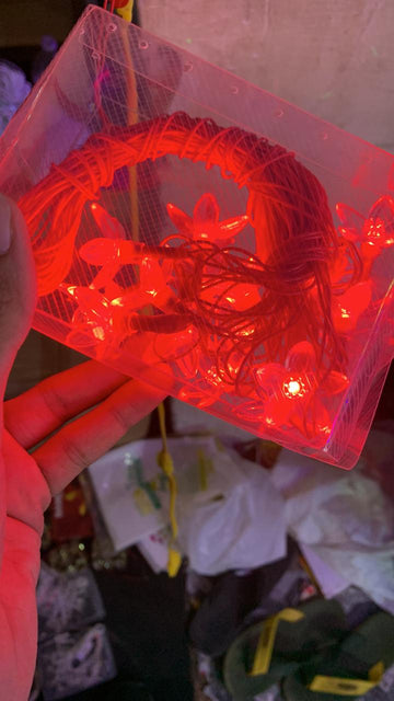Red silicon flower string - 16 flower - The Gears