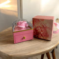 Rose Flower Gift Box with Hidden Heart Diamond Necklace | Valentine’s Day Gift 💎💝 - The Gears