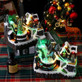 Rotating Christmas Village Music Box With Rotating Train - The Gears