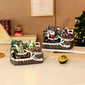 Rotating Christmas Village Music Box With Rotating Train - The Gears