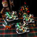 Rotating Christmas Village Music Box With Rotating Train - The Gears