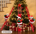 Santa Claus Climbing Ladder with Musical Up & Down Show - The Gears