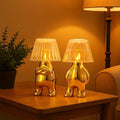 Set of 2 LED Golden Decorative Lamps for Home, Diwali & Christmas Decor - The Gears