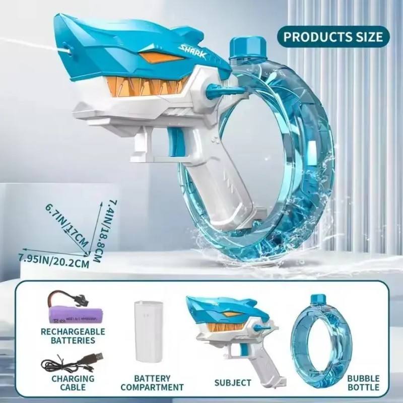 SharkBlaze 28ft Automatic High Pressure Spray Gun | Long - Range Water Blaster for Holi - The Gears