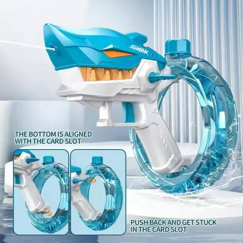 SharkBlaze 28ft Automatic High Pressure Spray Gun | Long - Range Water Blaster for Holi - The Gears