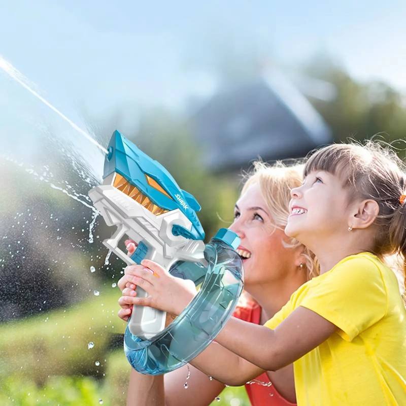 SharkBlaze 28ft Automatic High Pressure Spray Gun | Long - Range Water Blaster for Holi - The Gears