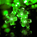 Silicone Blooming Flower Fairy String Lights 14 flowers (Green Bulbs) - The Gears