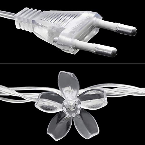 Silicone Blooming Flower Fairy String Lights 14 flowers (Warm White Bulbs) - The Gears
