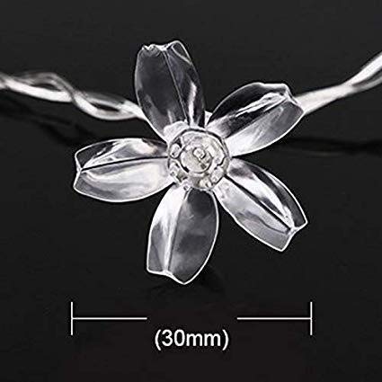 Silicone Flower Fairy String Lights (14 Pink Bulbs) - The Gears