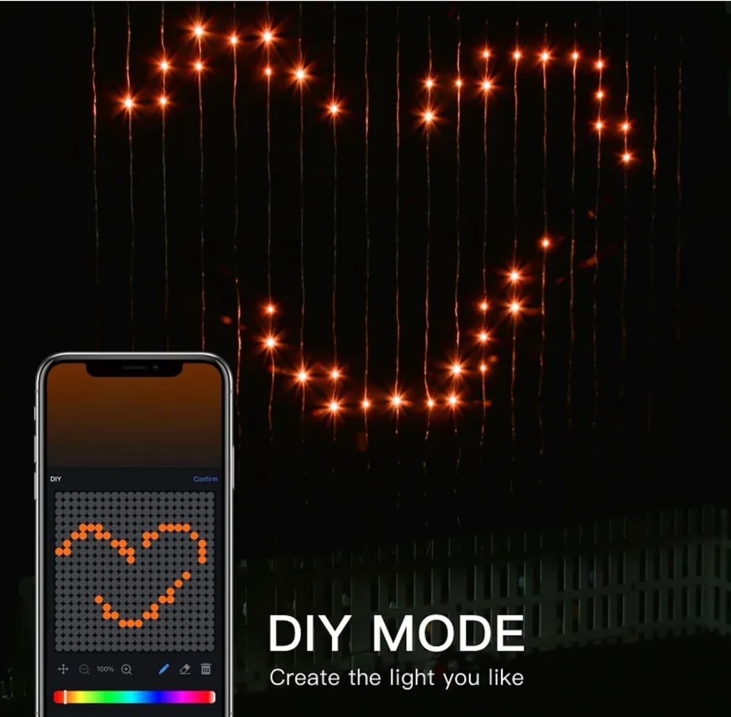 Smart LED Curtain Lights – App Control✨📱 & Music Sync ✨🎵 - The Gears