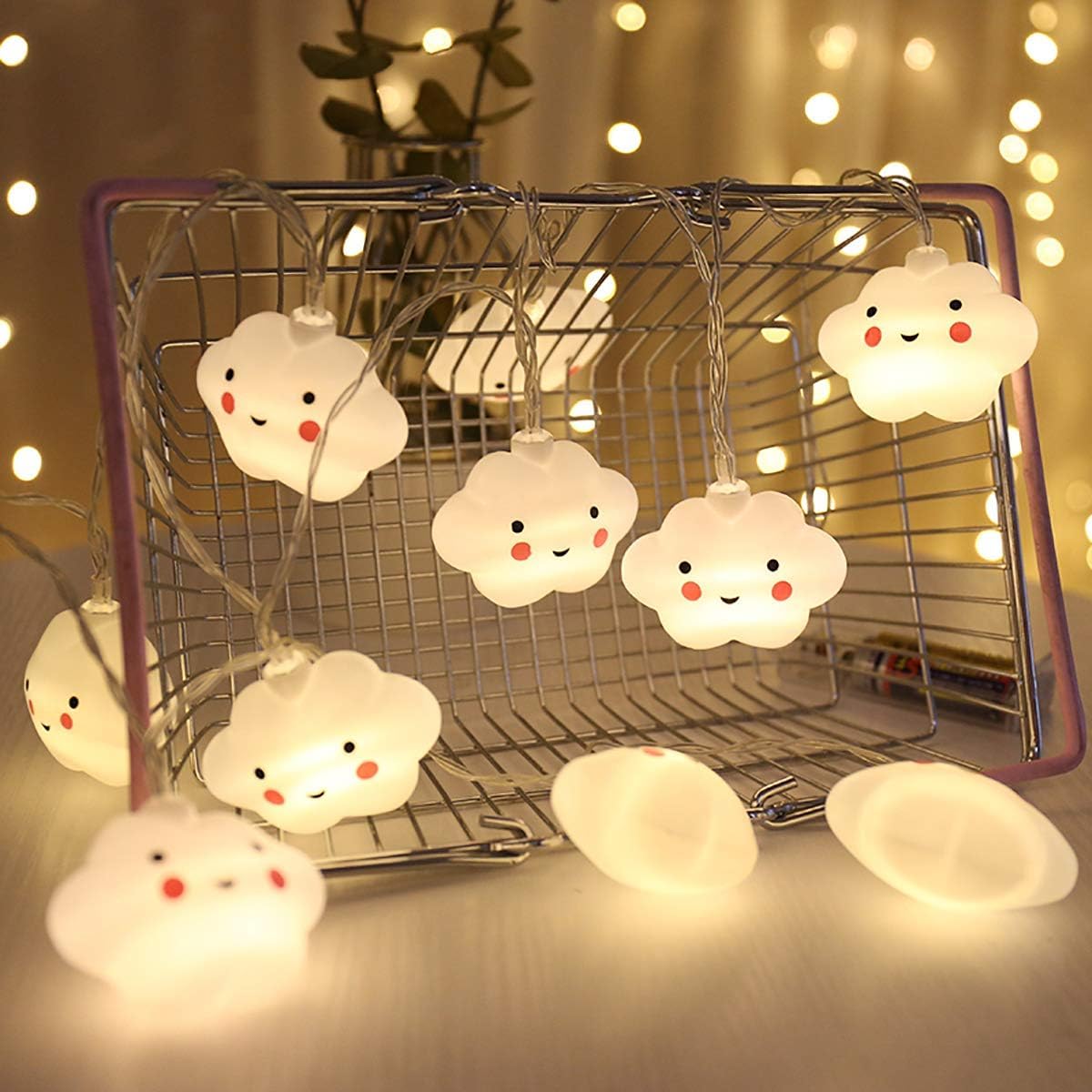 Smiling Cloud Led Serial String Lights - The Gears