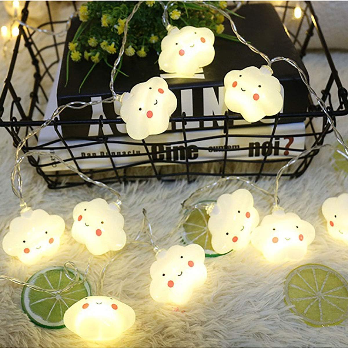 Smiling Cloud Led Serial String Lights - The Gears